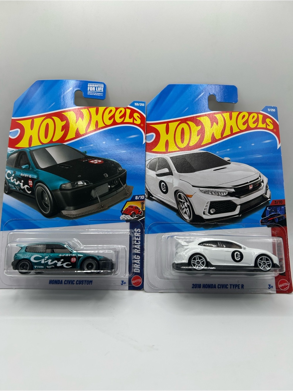 Hot Wheels Honda Civic Custom & 2018 Honda Civic Type R Bundle 🔥🛞